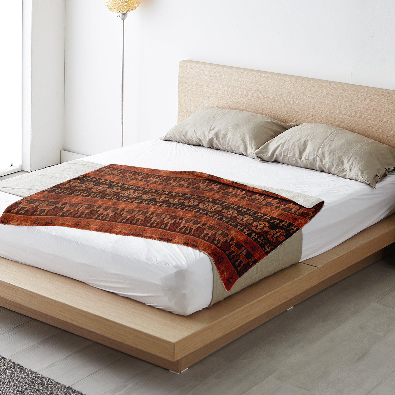 CEREMONIAL IKAT DESIGN, SUMBA, INDONESIA | Sherpa Fleece Blanket