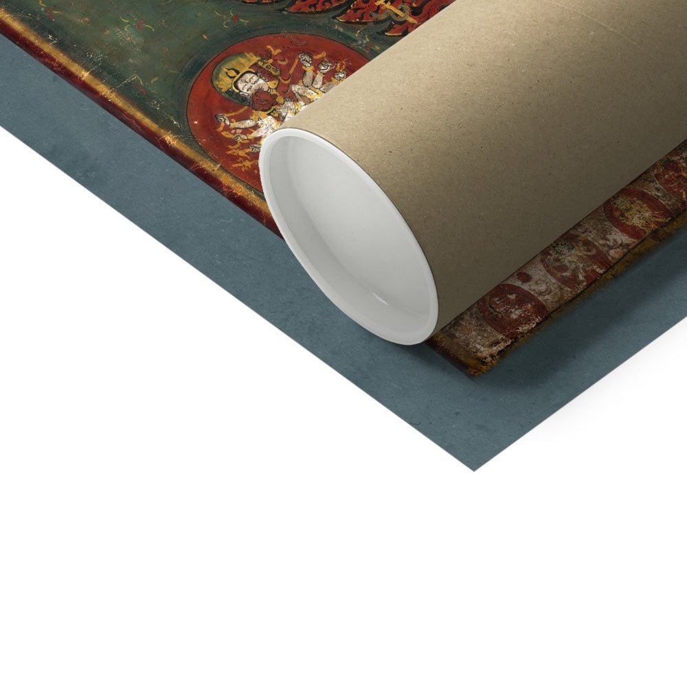 Chakrasamvara and Vajravahi Hindu and Buddhist Deities Tantric Antique Indian Vintage Fine Art Print