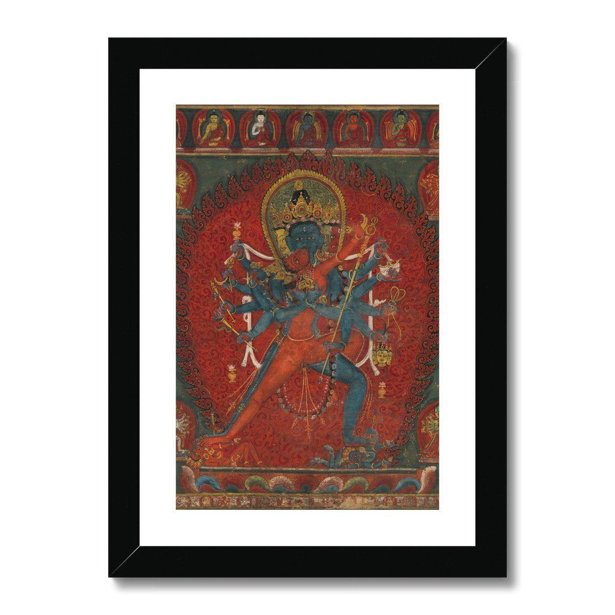 Framed Print Chakrasamvara and Vajravarahi (Vajrayogini) | Tantric Framed Print
