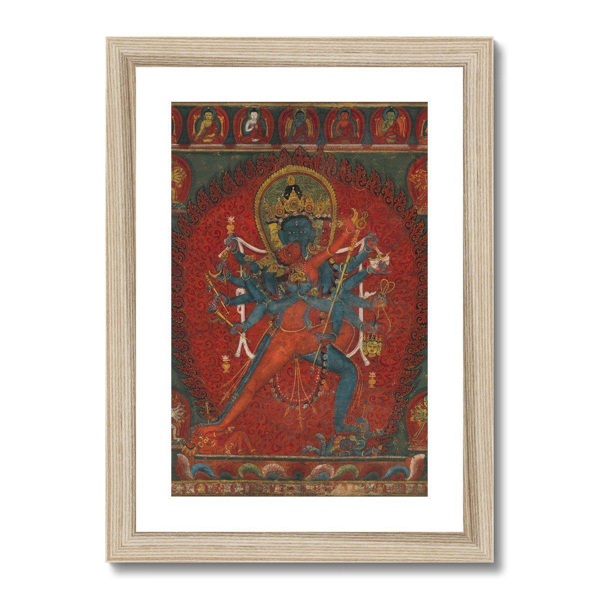 Chakrasamvara and Vajravarahi (Vajrayogini) | Tantric Framed Print