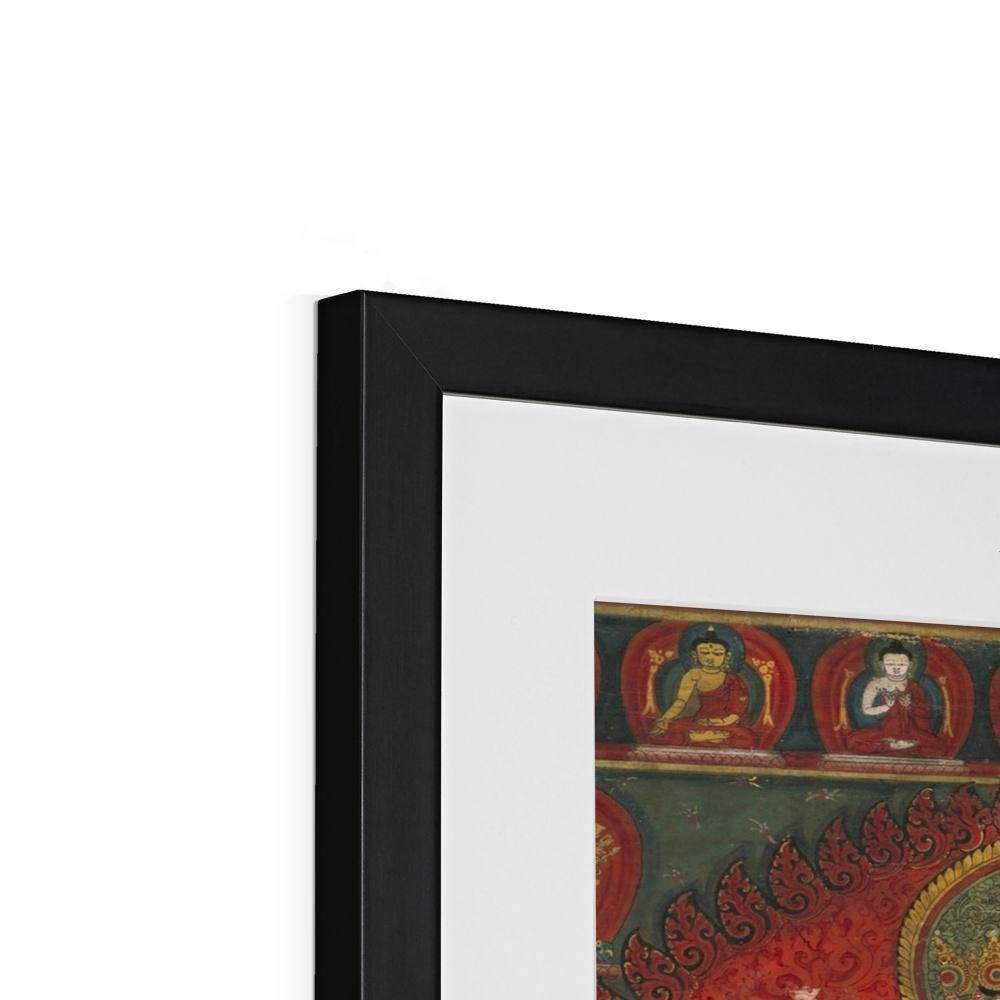 Chakrasamvara and Vajravarahi (Vajrayogini) | Tantric Framed Print