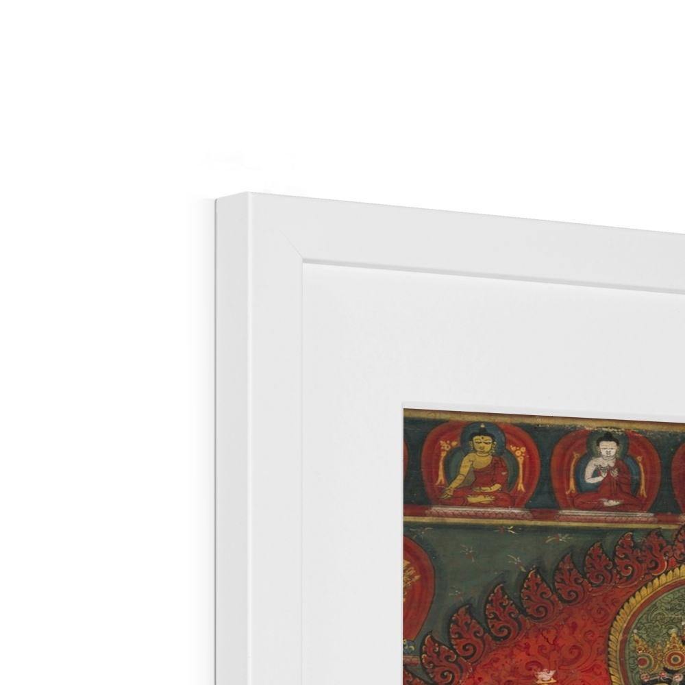 Chakrasamvara and Vajravarahi (Vajrayogini) | Tantric Framed Print