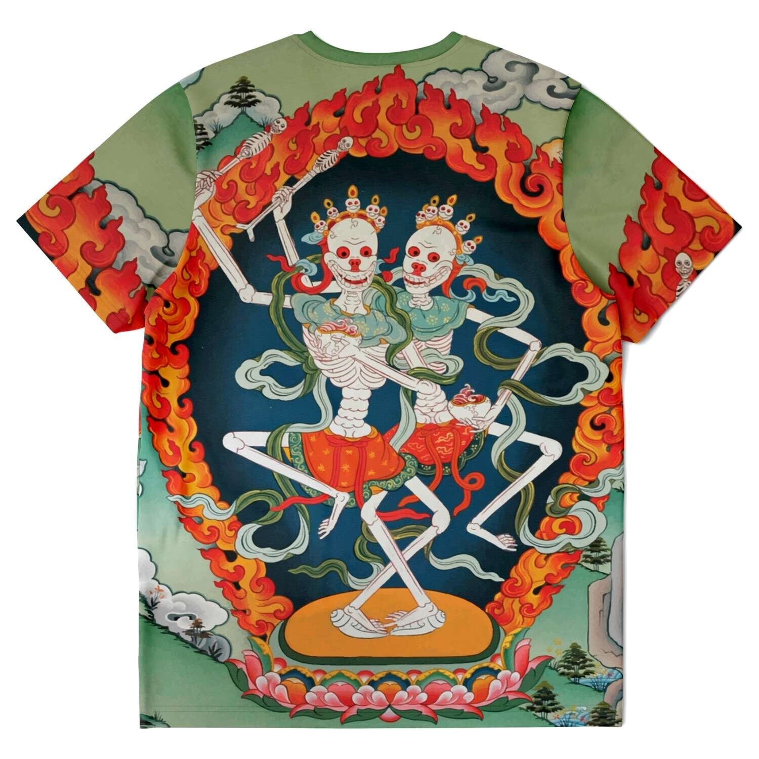 Citipati, Tibetan Tantric Protector Vajrayana Vintage T-Shirt Graphic Tee