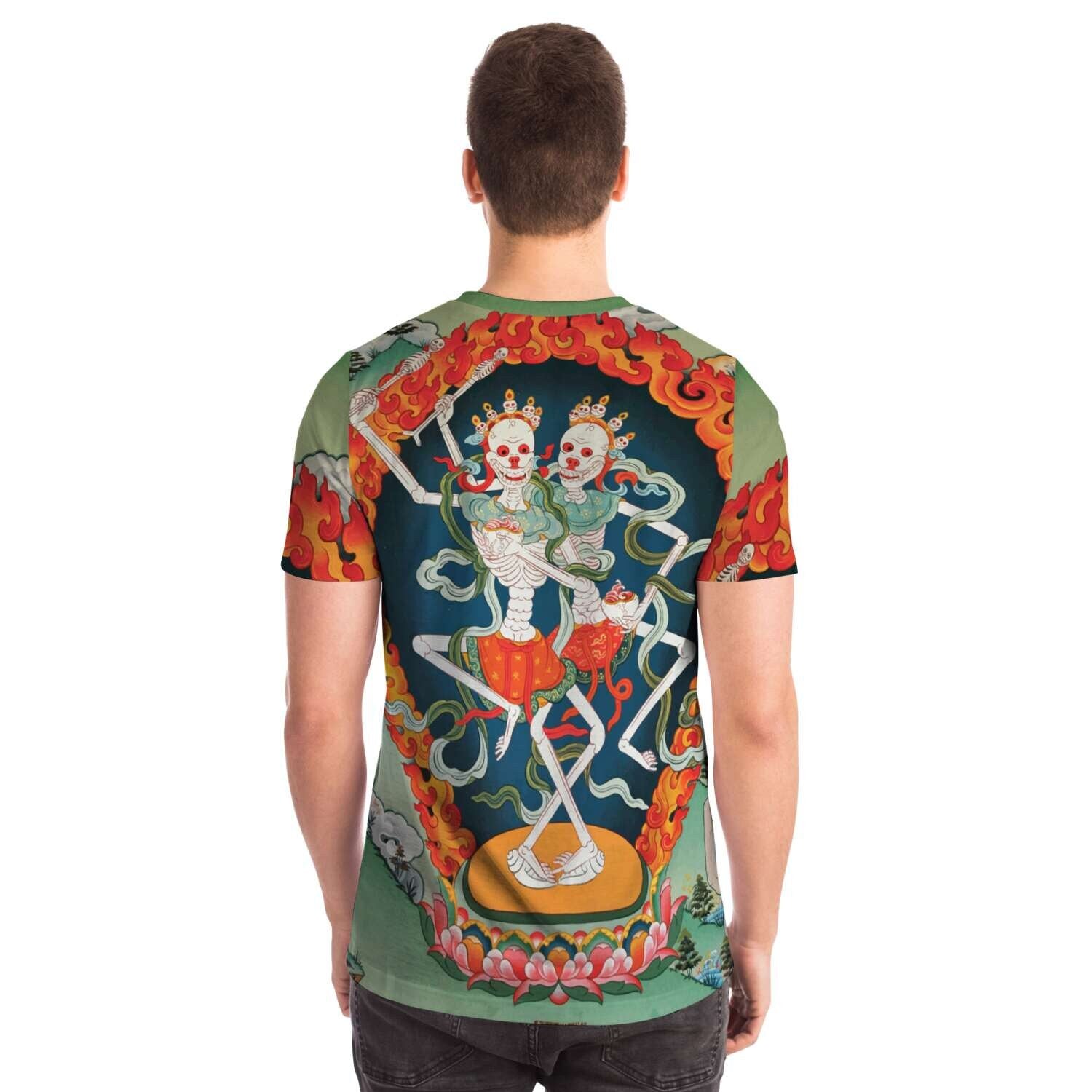 Citipati, Tibetan Tantric Protector Vajrayana Vintage T-Shirt Graphic Tee