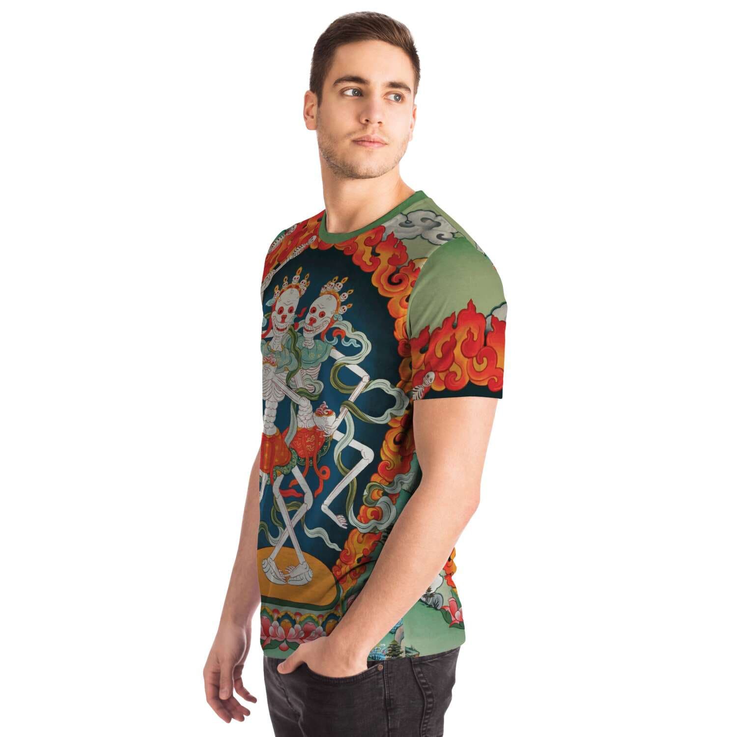 Citipati, Tibetan Tantric Protector Vajrayana Vintage T-Shirt Graphic Tee