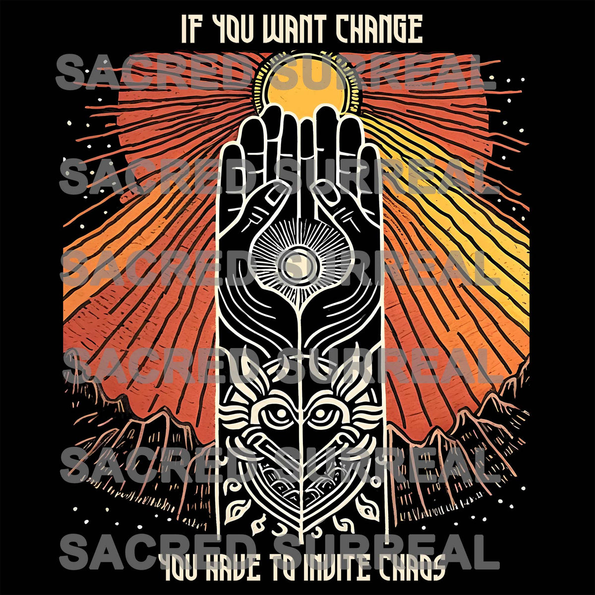 If You Want Change, You Have To Invite Chaos | Motivational, Inspirational, Personal Growth Healing Art T-Shirt