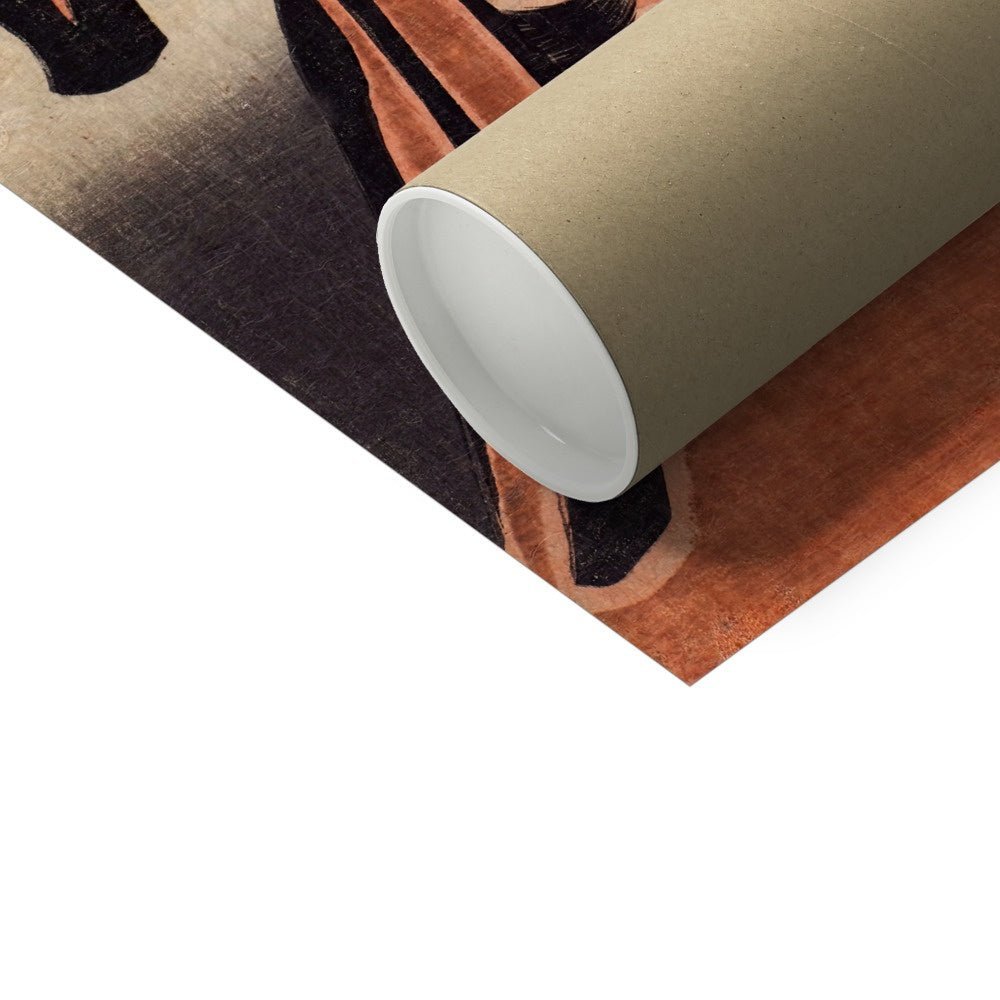 Daruma Bodhidharma Edo Wood Block Print | Strength and Success | Japanese Zen Ukiyo-e Giclee Fine Art Print