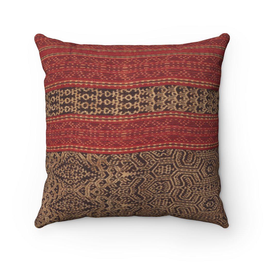 Tribal Pillow Dayak Tribe (Borneo) Ikat -Inspired Tribal Pillows | Throw Pillows