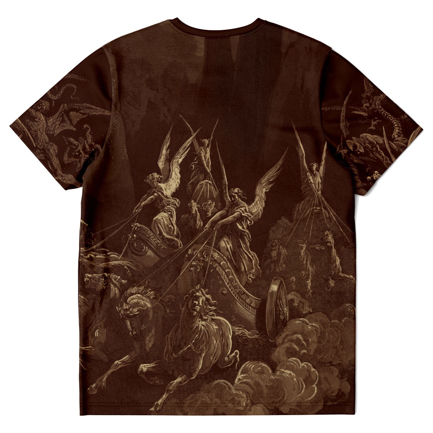 T-shirt XS Death on a Pale Horse by Gustave Dore | Apocalypse, Revelations, Armageddon | Four Horsemen, Demonic Graphic Art T-Shirt