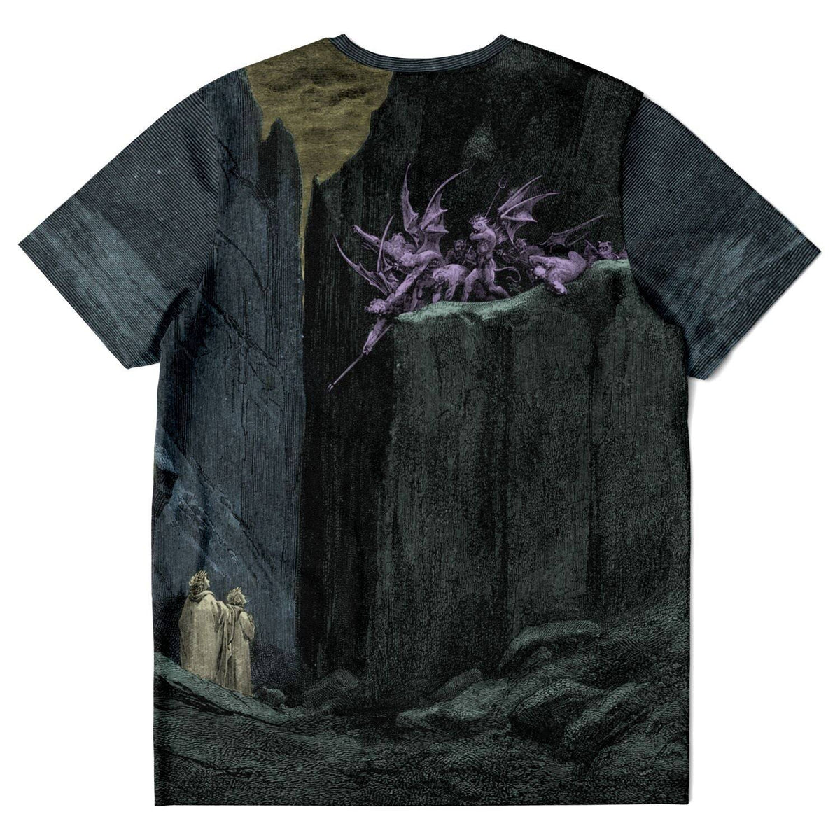 Demons Vs. Angels | The War for Heaven | Better to Reign in Hell, Satan Occult, Gustave Dore Vintage Graphic Art T-Shirt