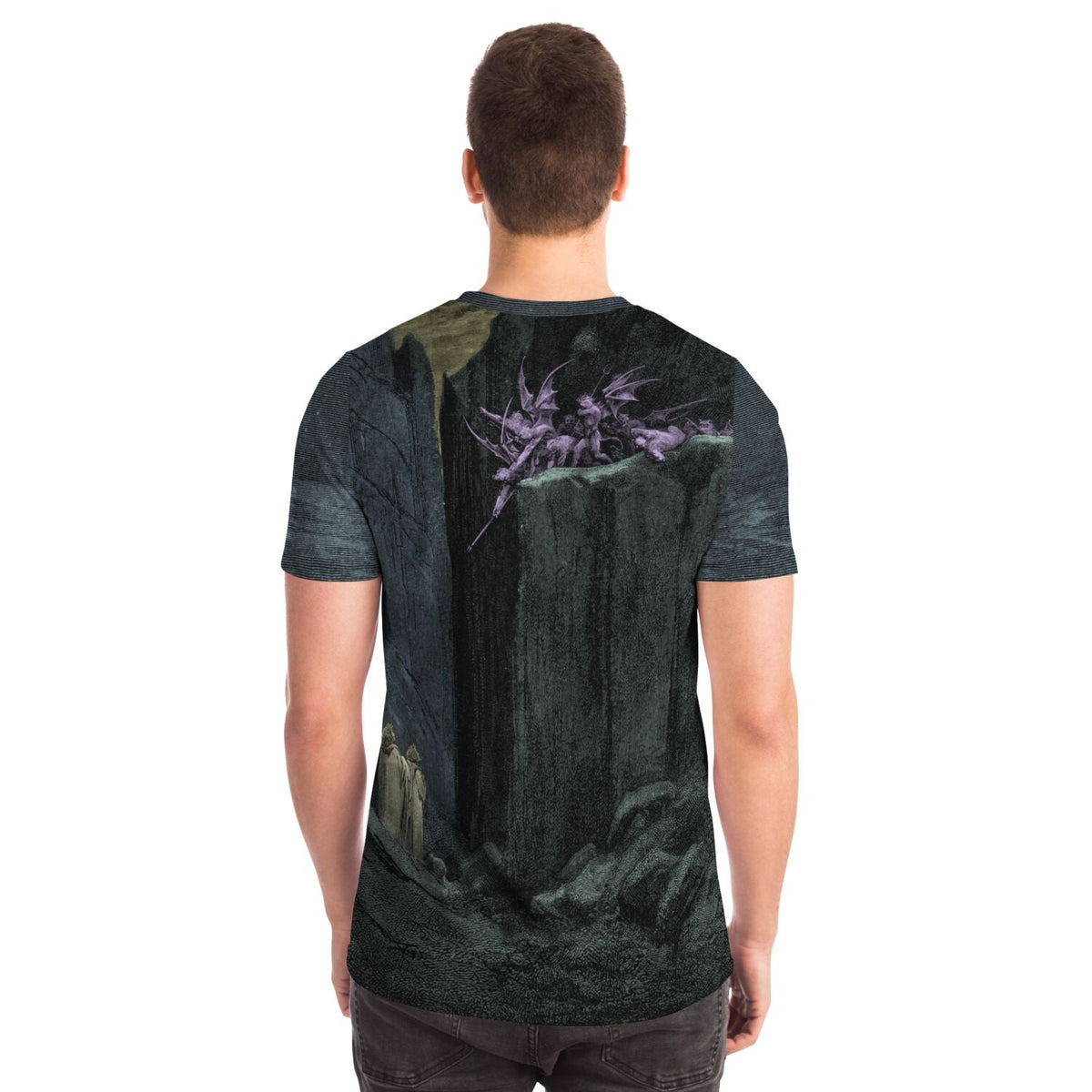 Demons Vs. Angels | The War for Heaven | Better to Reign in Hell, Satan Occult, Gustave Dore Vintage Graphic Art T-Shirt