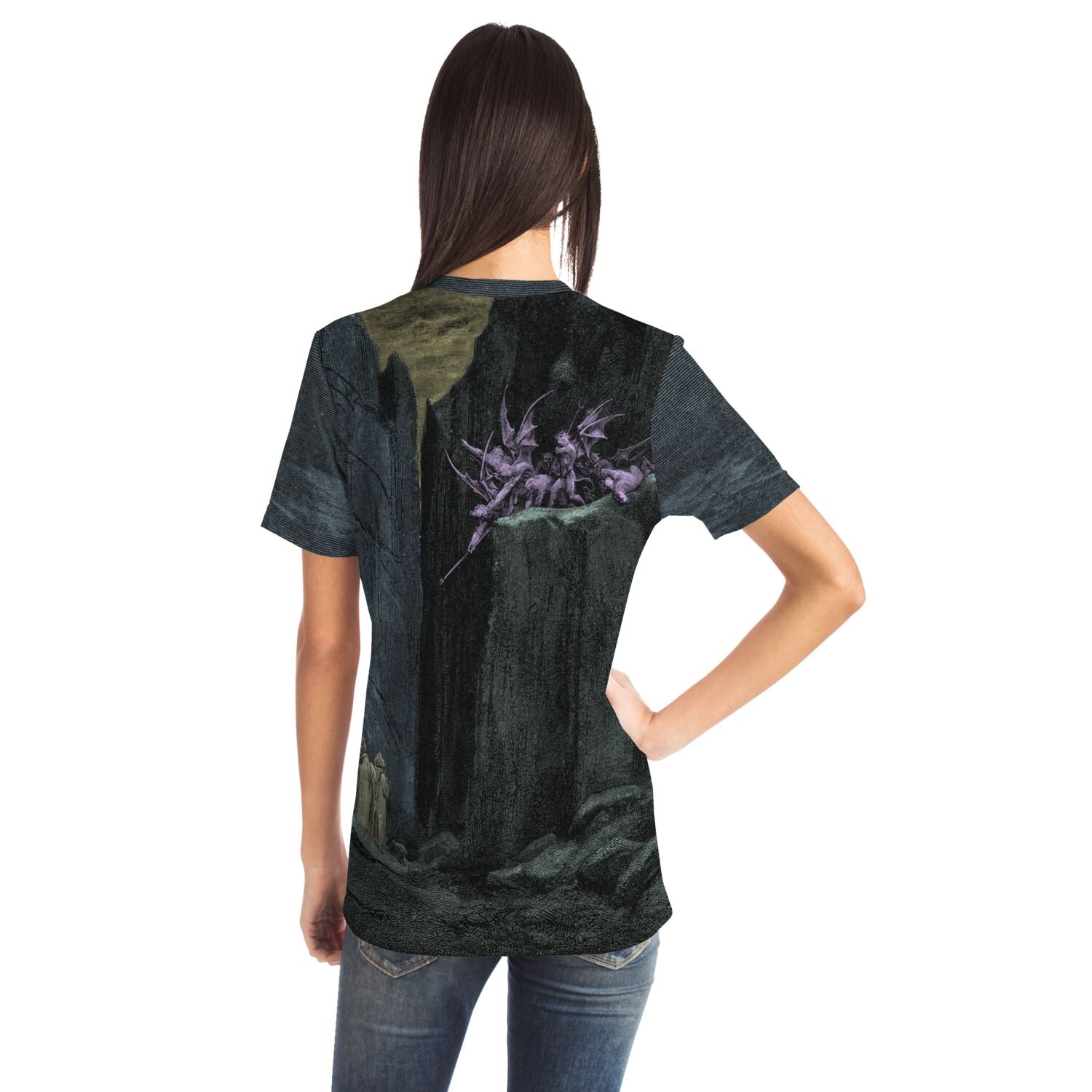 Demons Vs. Angels | The War for Heaven | Better to Reign in Hell, Satan Occult, Gustave Dore Vintage Graphic Art T-Shirt