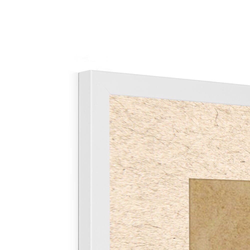 Derpy Framed Tiger and Magpie | Kawai Cute Asian Folk Art Mythology | Korean Minhwa Lion Leopard, Home Boho Decor, Fine Art Framed Print