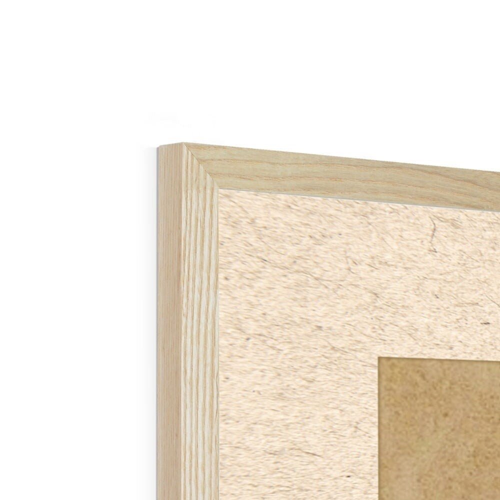 Derpy Framed Tiger and Magpie | Kawai Cute Asian Folk Art Mythology | Korean Minhwa Lion Leopard, Home Boho Decor, Fine Art Framed Print