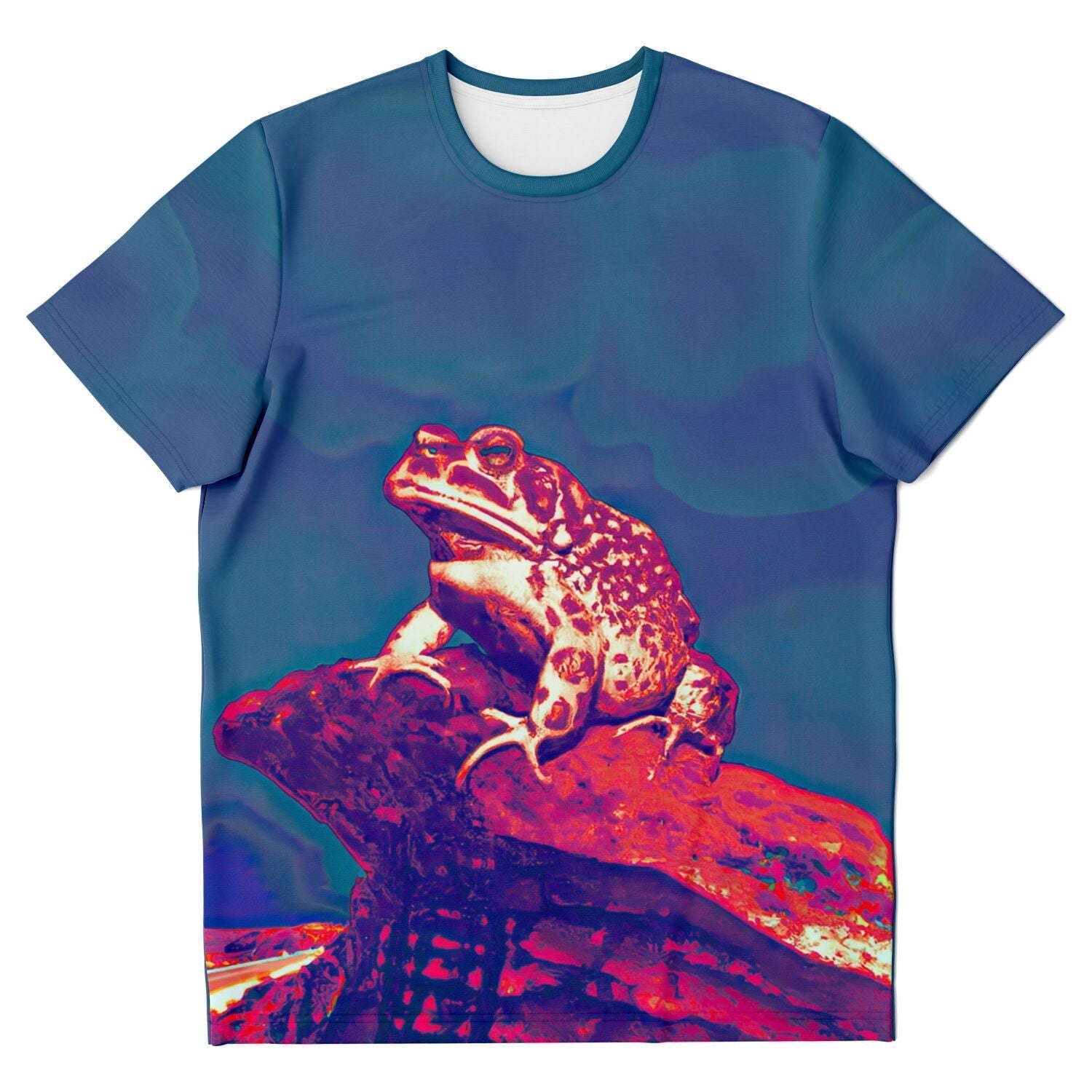 T-shirt XS DMT Toad in the Sonoran Desert | Bufo Alvarius, DMT Psychedelic (Weed, 420) Digital Art T-Shirt
