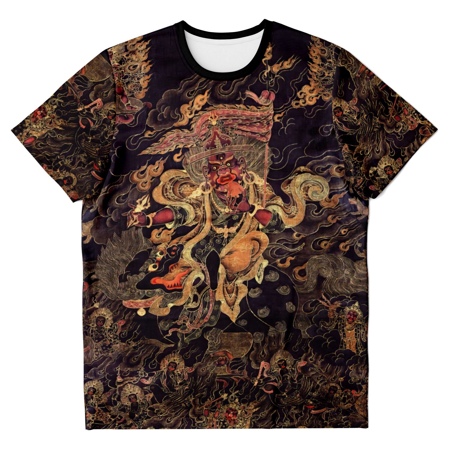 T-shirt XS Dorje Legpa (Lekpa) Tibetan Buddhist Deity, Dharma Protector, Guru Rinpoche, Padmasambhava Graphic Art T-Shirt