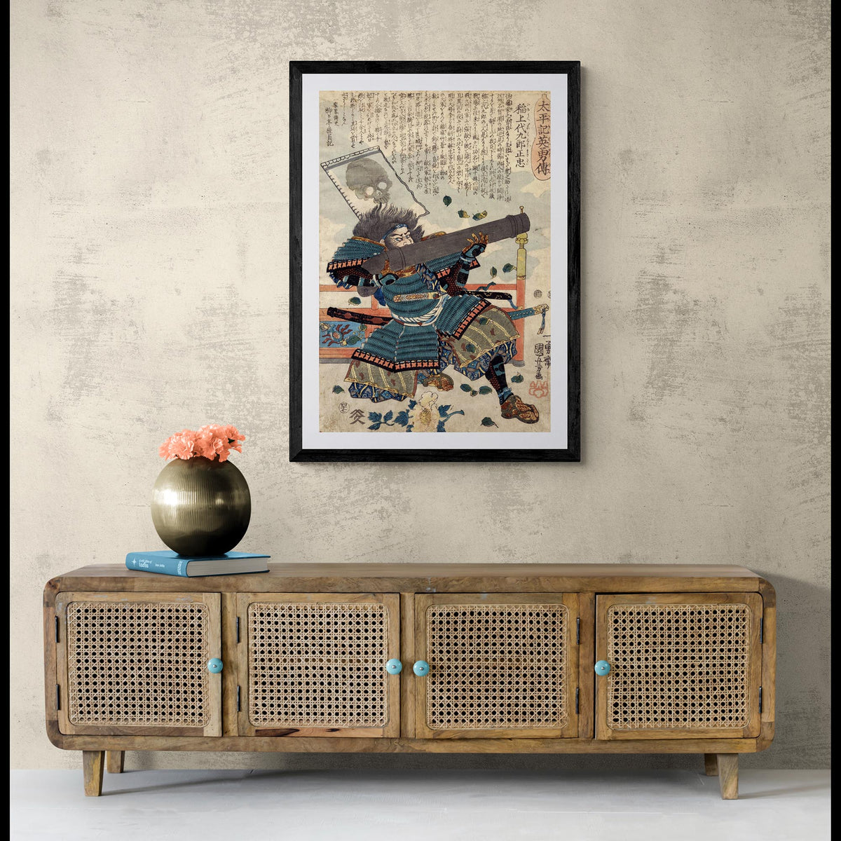 Epic Heroes of the Taiheiki | 50 Japanese Warriors, Ronin, Shoguns, Samurai Battles | Vintage Ukiyo-e Kuniyoshi Fine Art Print