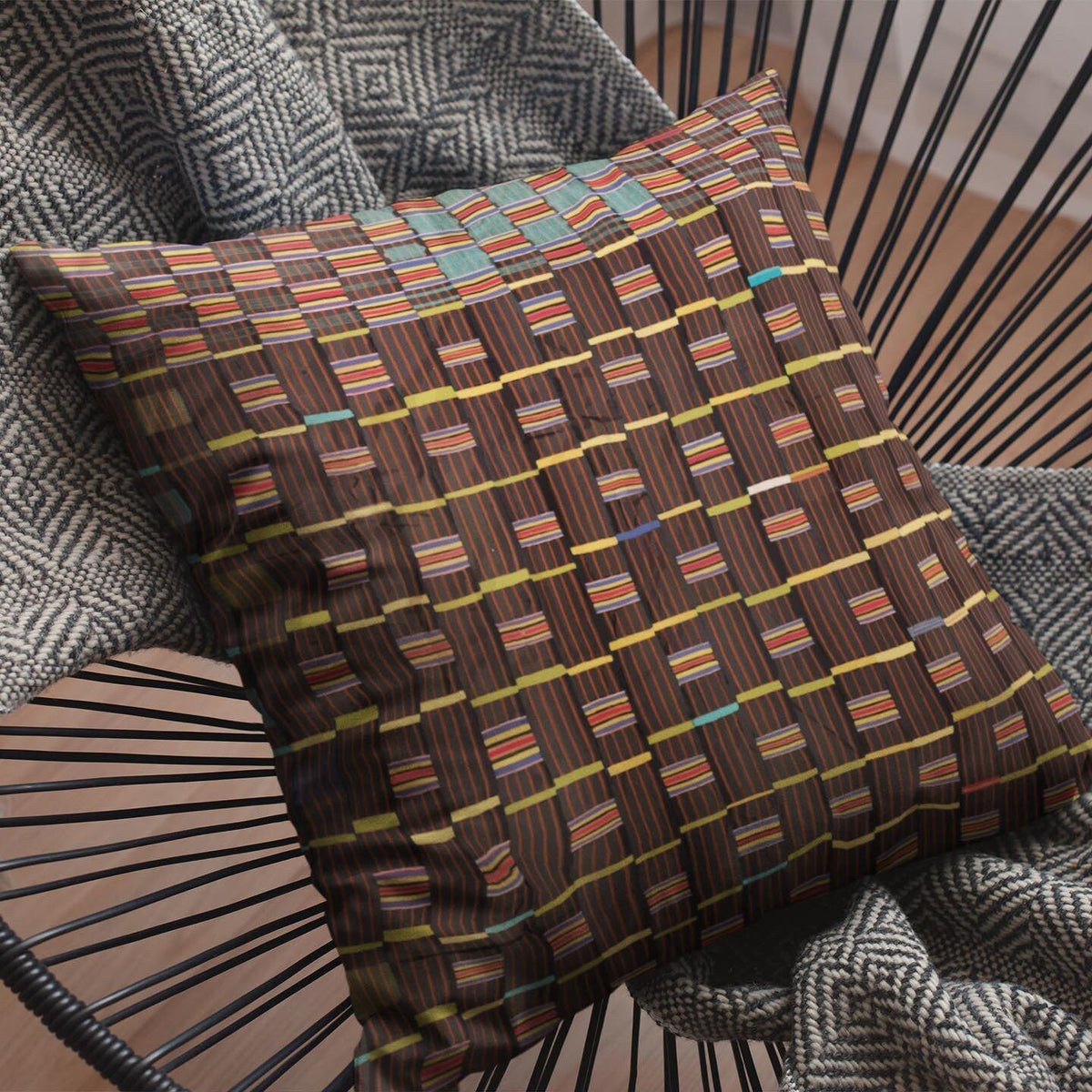 Tribal Pillow Ewe Culture (Africa) Inspired Tribal Pillows Mali Mudcloth Kente Various Sizes