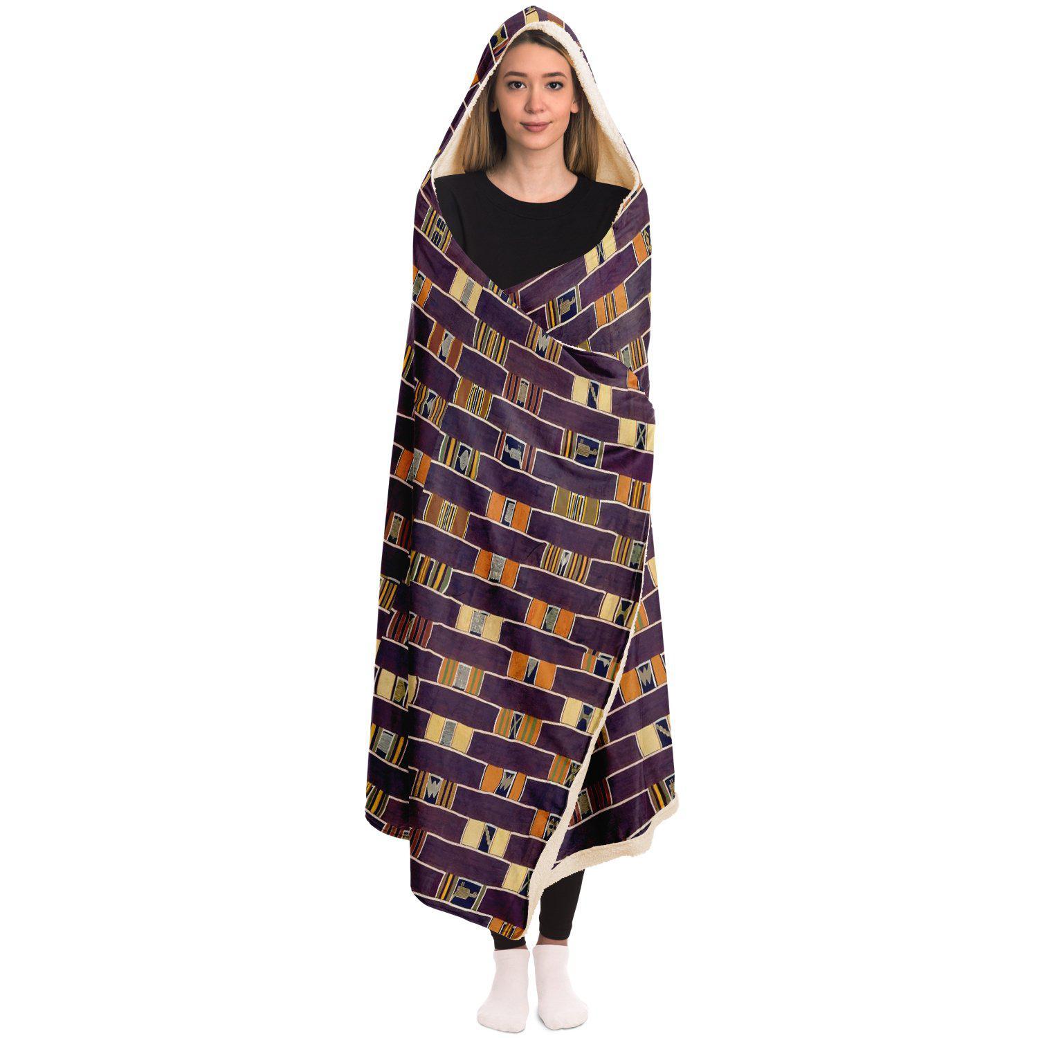 Ewe Culture Inspired Hooded Blanket