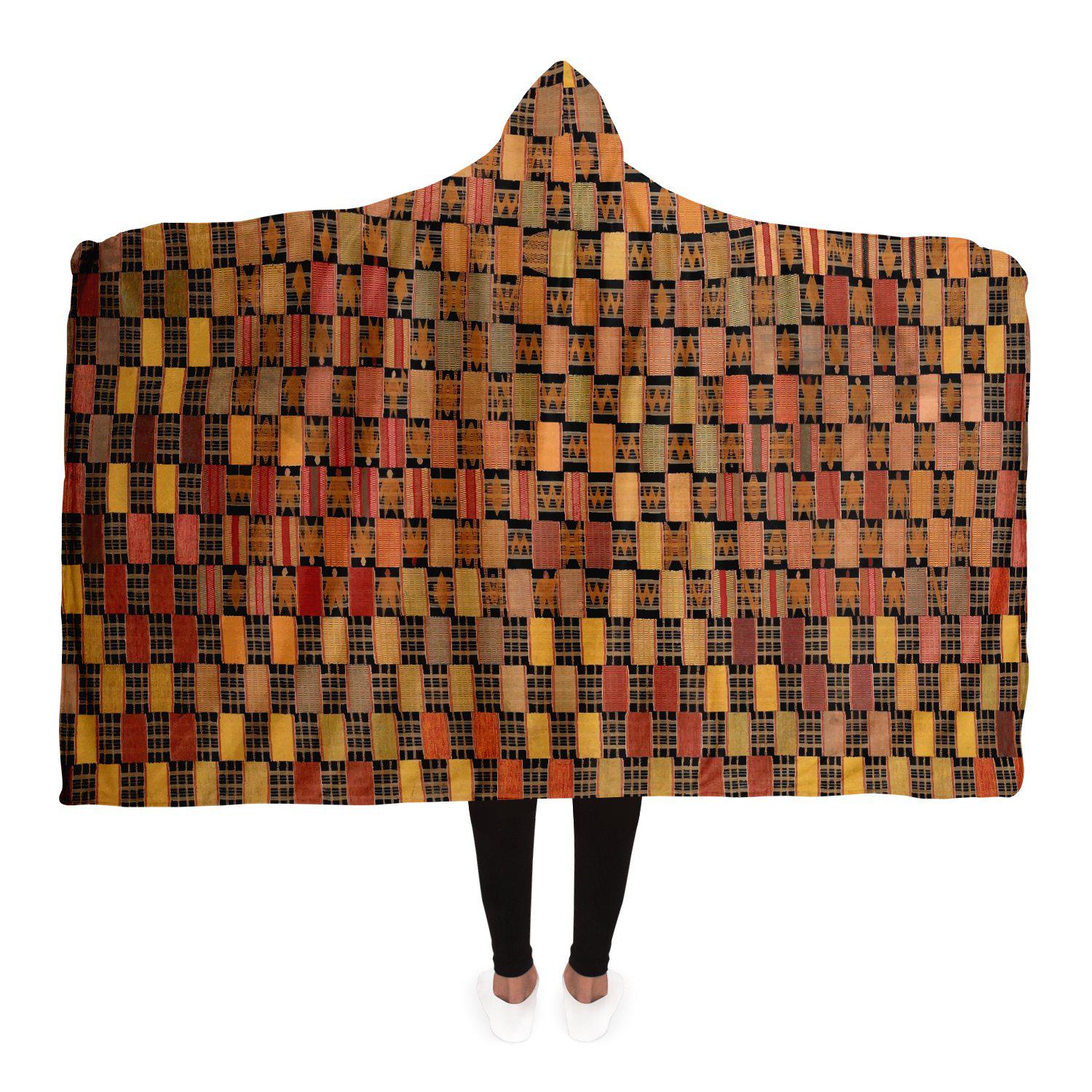 Ewe Culture Inspired Hooded Blanket