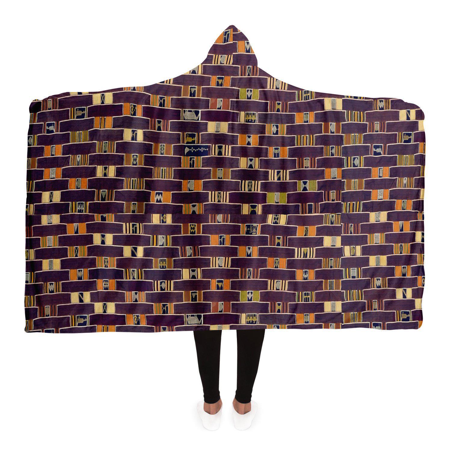 Ewe Culture Inspired Hooded Blanket