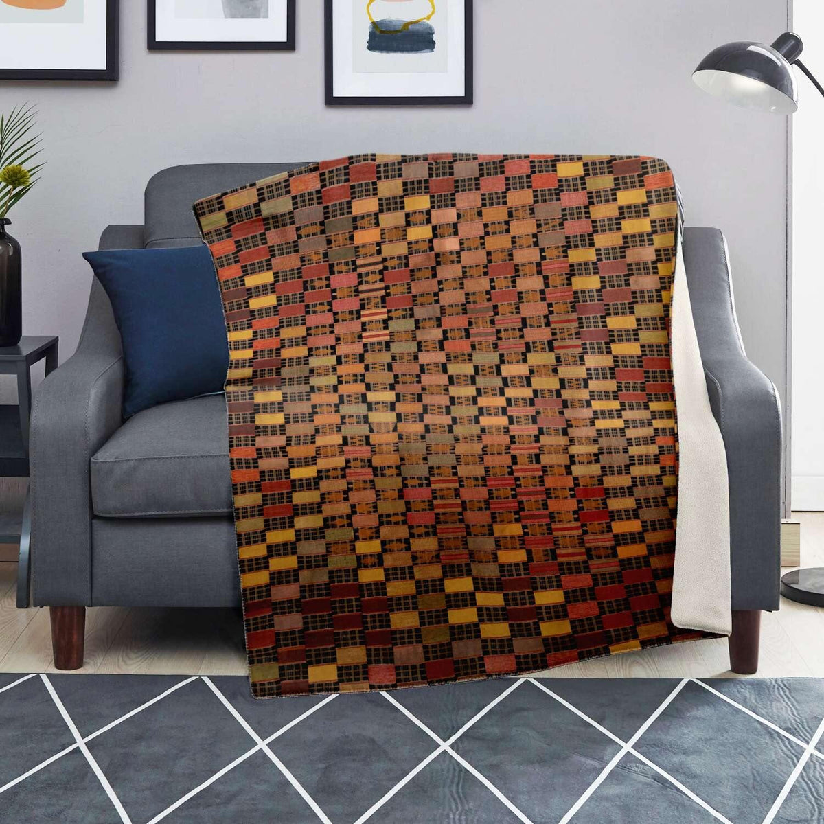 EWE CULTURE TRADITIONAL DESIGN | Sherpa Fleece Blanket