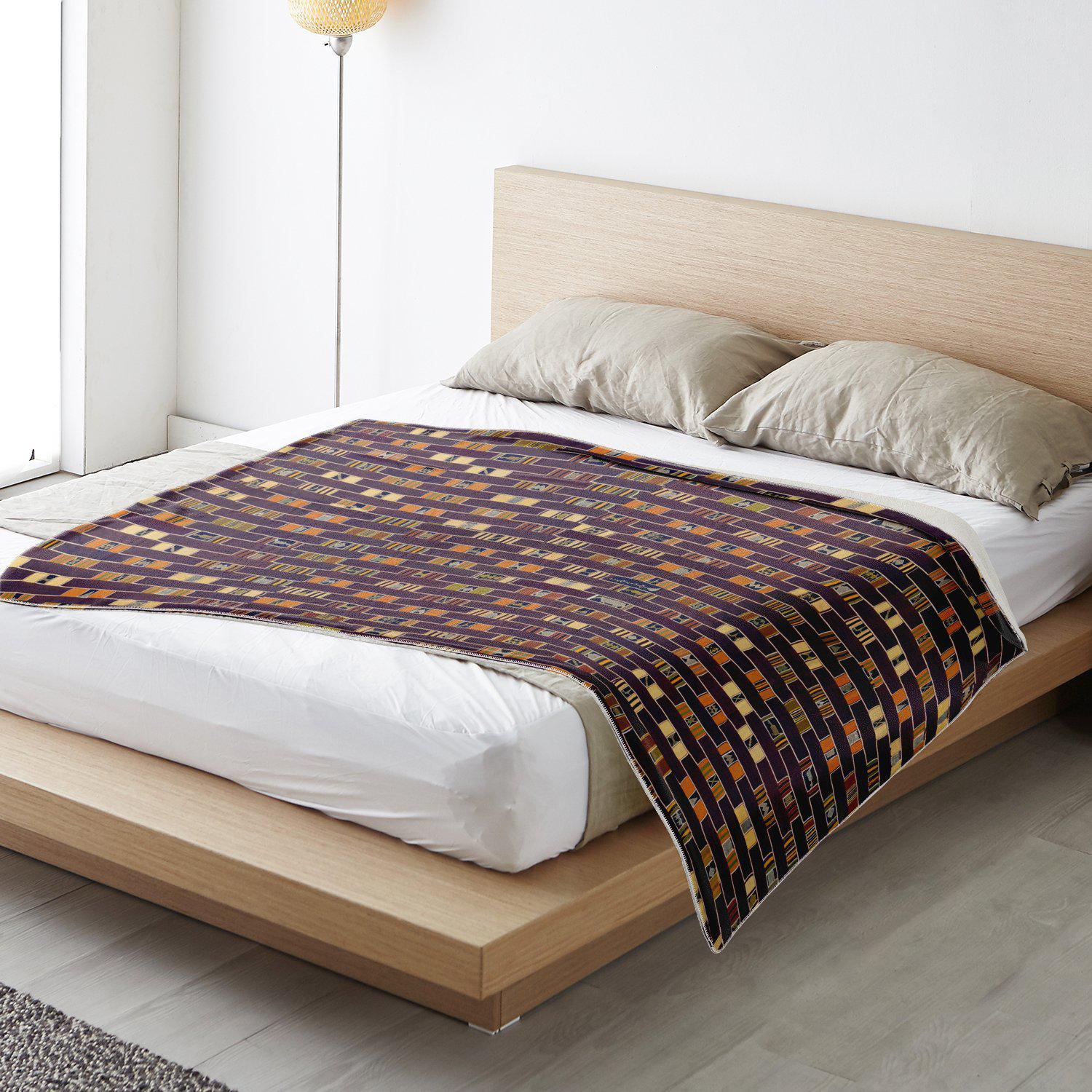 EWE CULTURE WOVEN DESIGN | Sherpa Fleece Blanket