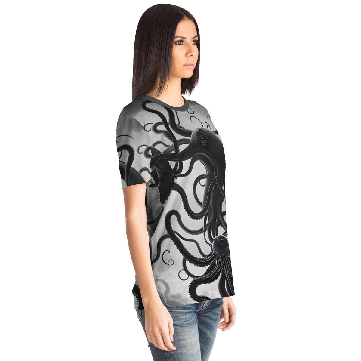 Extraterrestrial Octopus Original Art | Alien Invasion, War of the Worlds | Lovecraft Cthulhu | Surreal Art T-Shirt