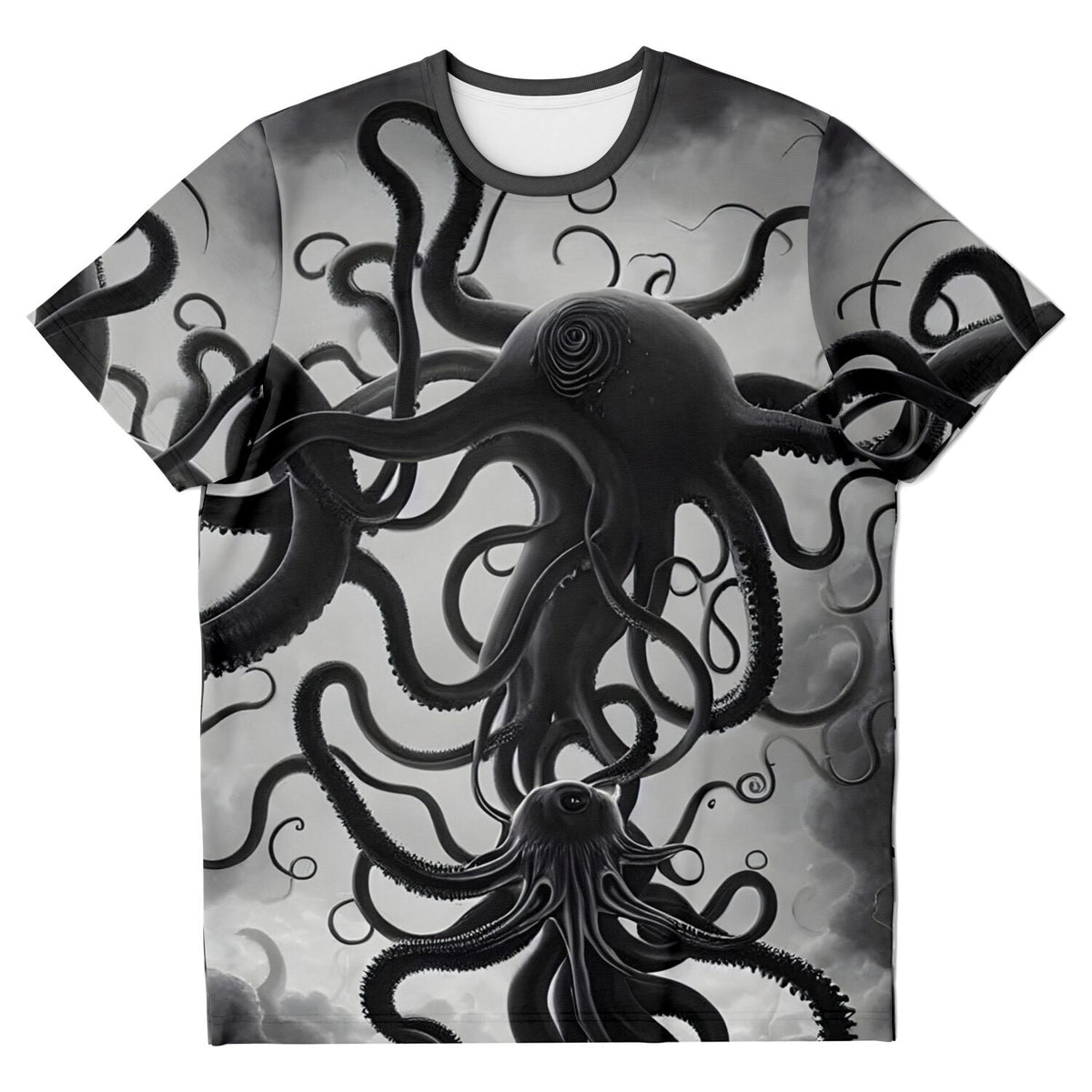 T-shirt XS Extraterrestrial Octopus Original Art | Alien Invasion, War of the Worlds | Lovecraft Cthulhu | Surreal Art T-Shirt