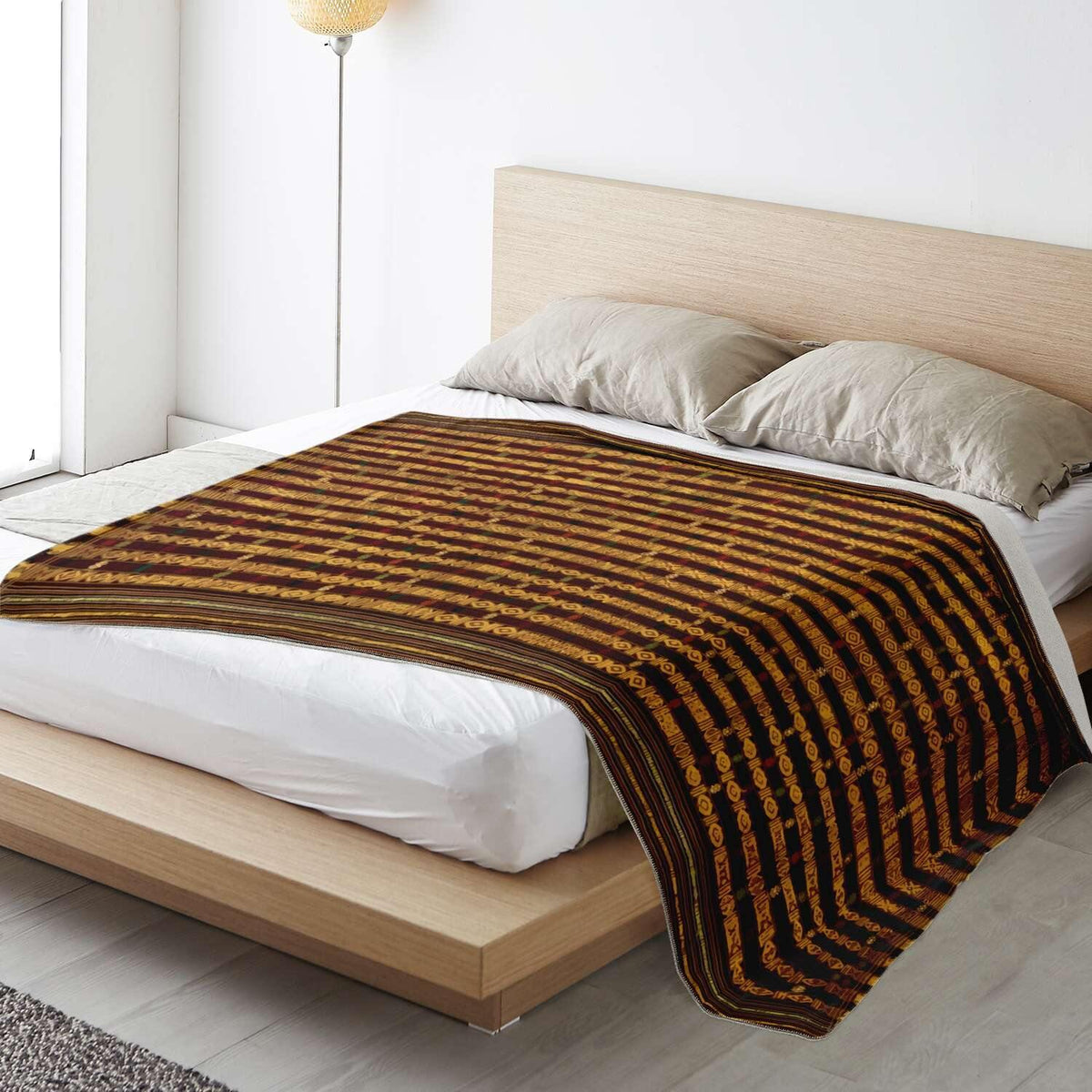 Fleece Blanket: Kira Culture (Bhutan) Traditional Design