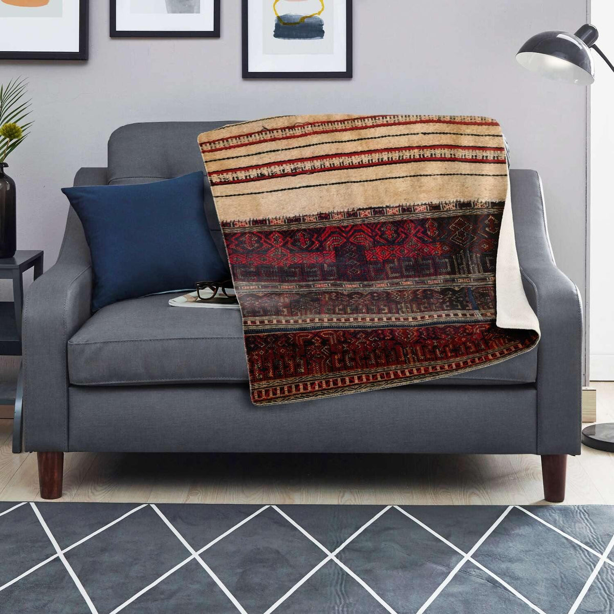 Fleece Blanket - Li Culture Traditional Woven Design