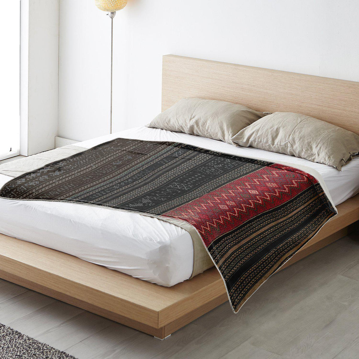 Fleece Blanket - Li Tribe Ethnic Textile Design