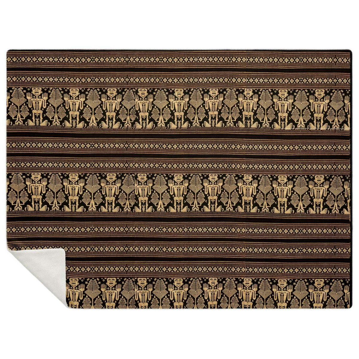 Fleece Blanket - Lombok Island Ikat Design (Indonesia)
