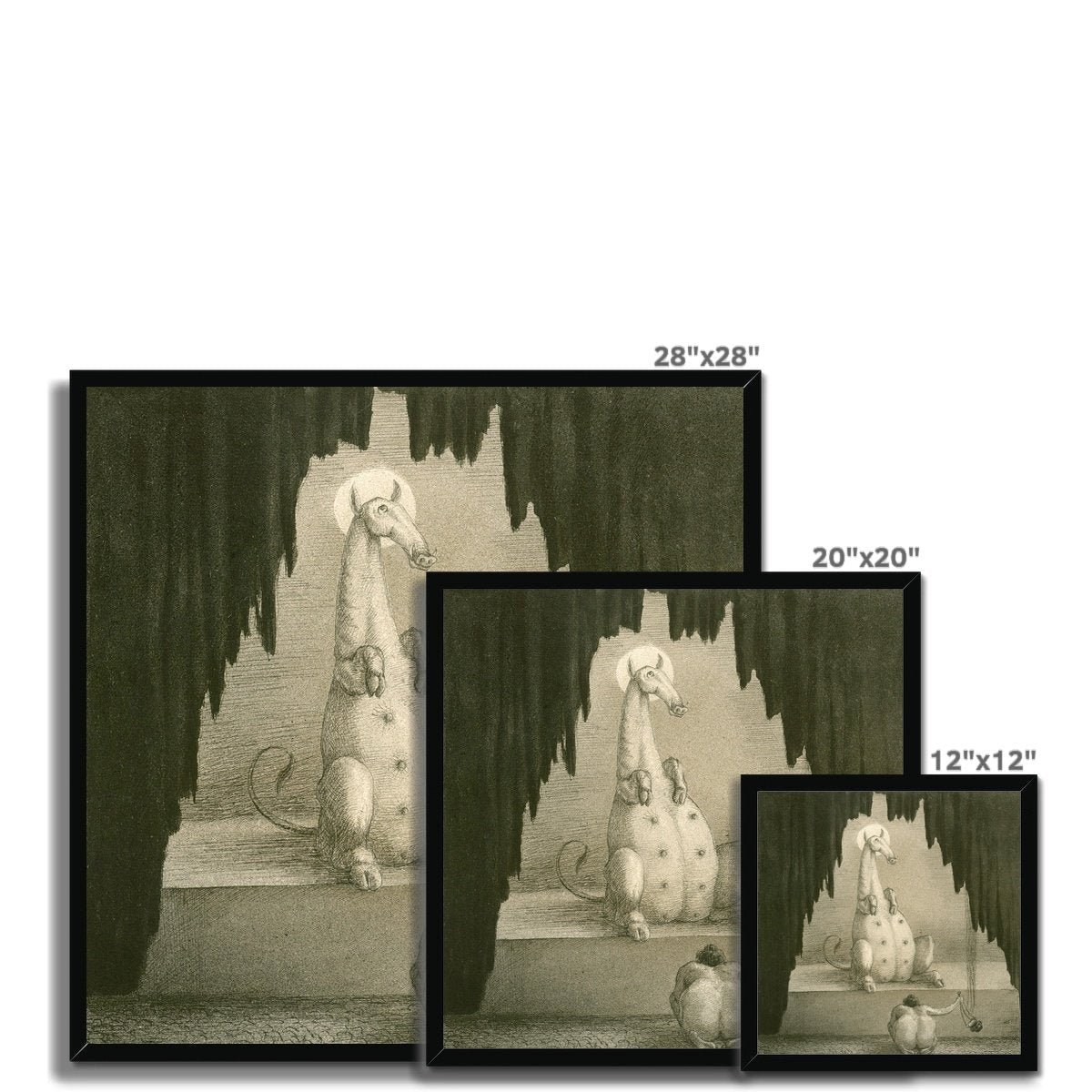 Framed Alfred Kubin Adoration Symbolist Antique Surrealism Gothic Fantasy Occult Framed Art Print