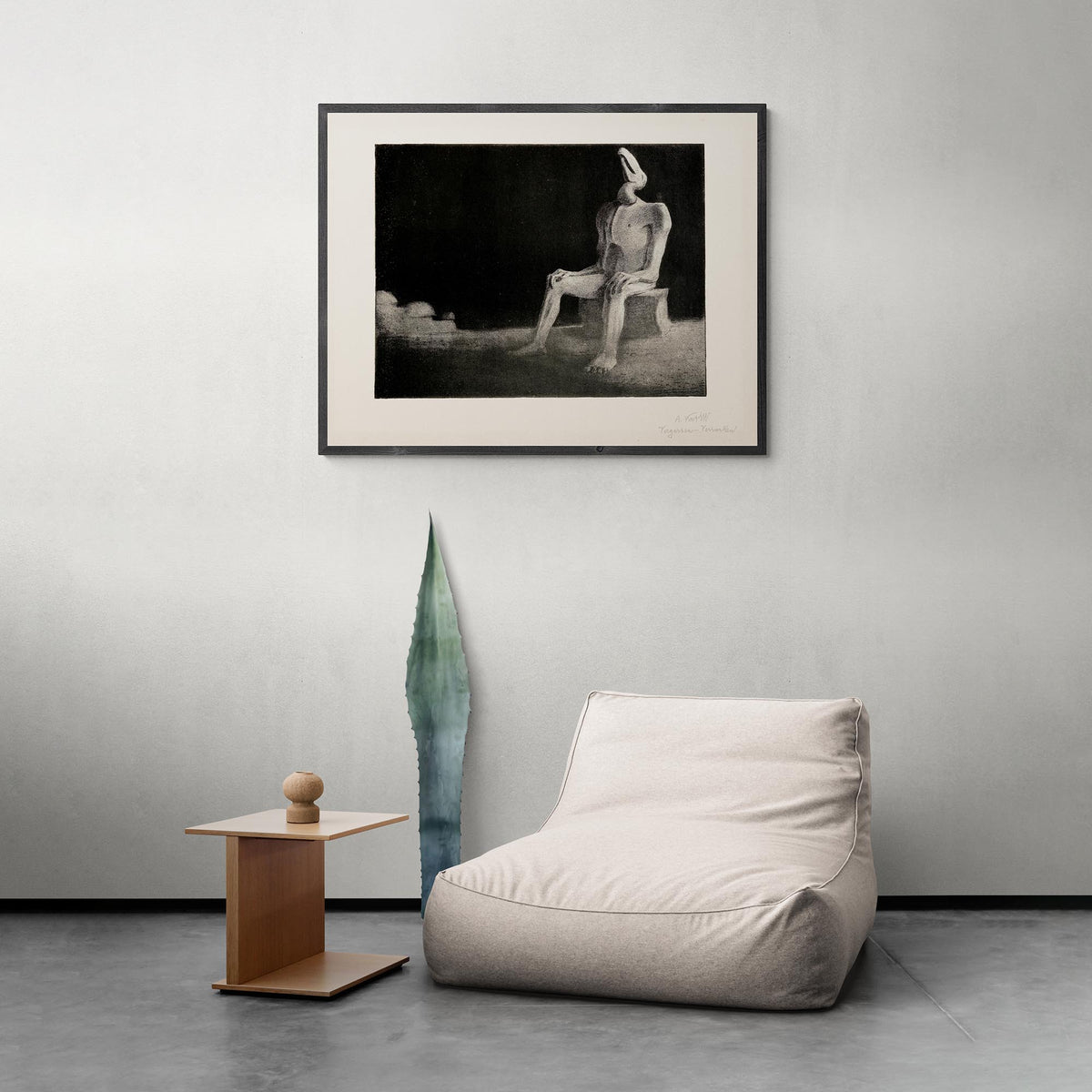 Framed Alfred Kubin: The Past Forgotten, Swallowed, Symbolist Surrealist Occult Gothic Macabre Framed Art Print