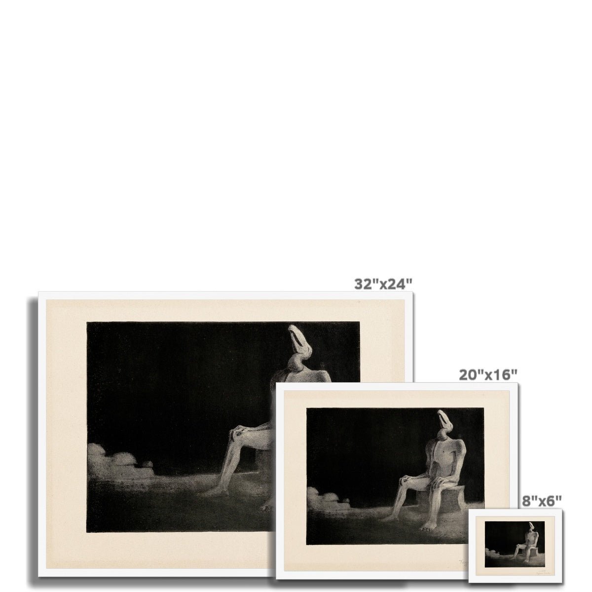 Framed Alfred Kubin: The Past Forgotten, Swallowed, Symbolist Surrealist Occult Gothic Macabre Framed Art Print