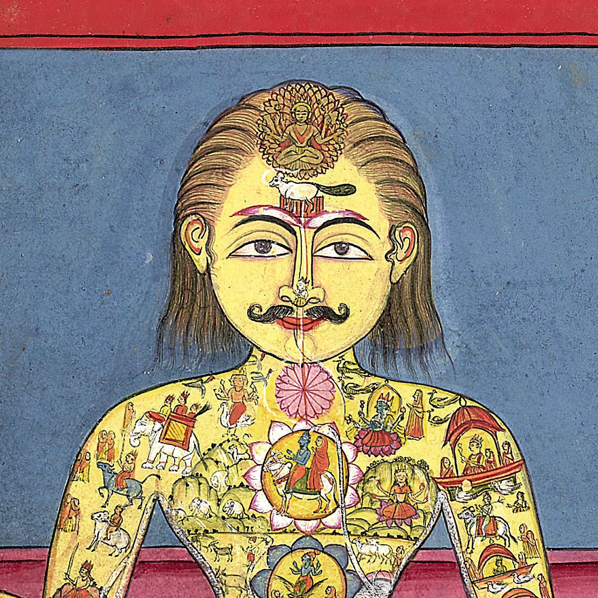 Framed Chakra Illustration, Kundalini Yoga Diagram, Indo-Tibetan Nadi and Kundalina Yoga Energy Framed Print