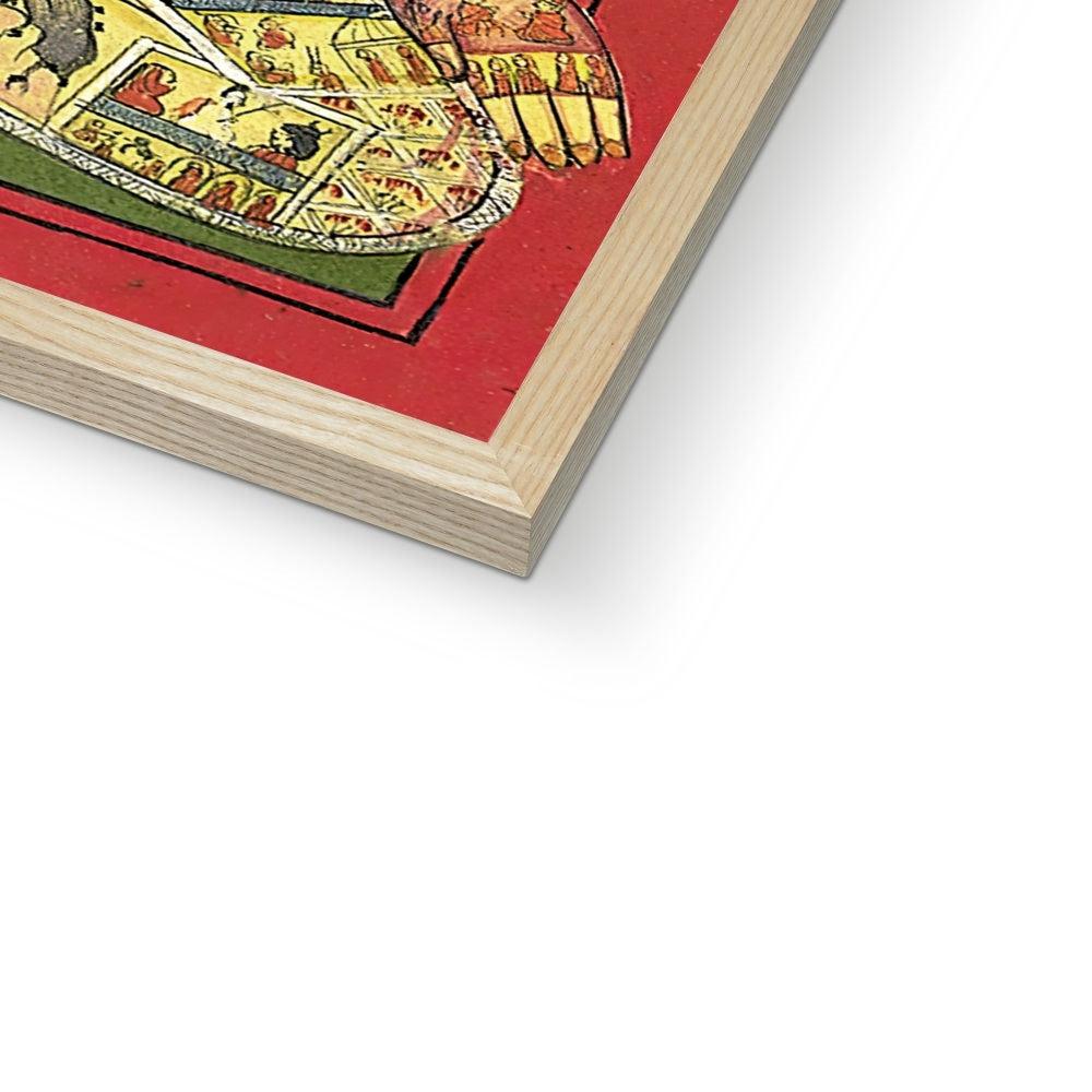 Framed Chakra Illustration, Kundalini Yoga Diagram, Indo-Tibetan Nadi and Kundalina Yoga Energy Framed Print