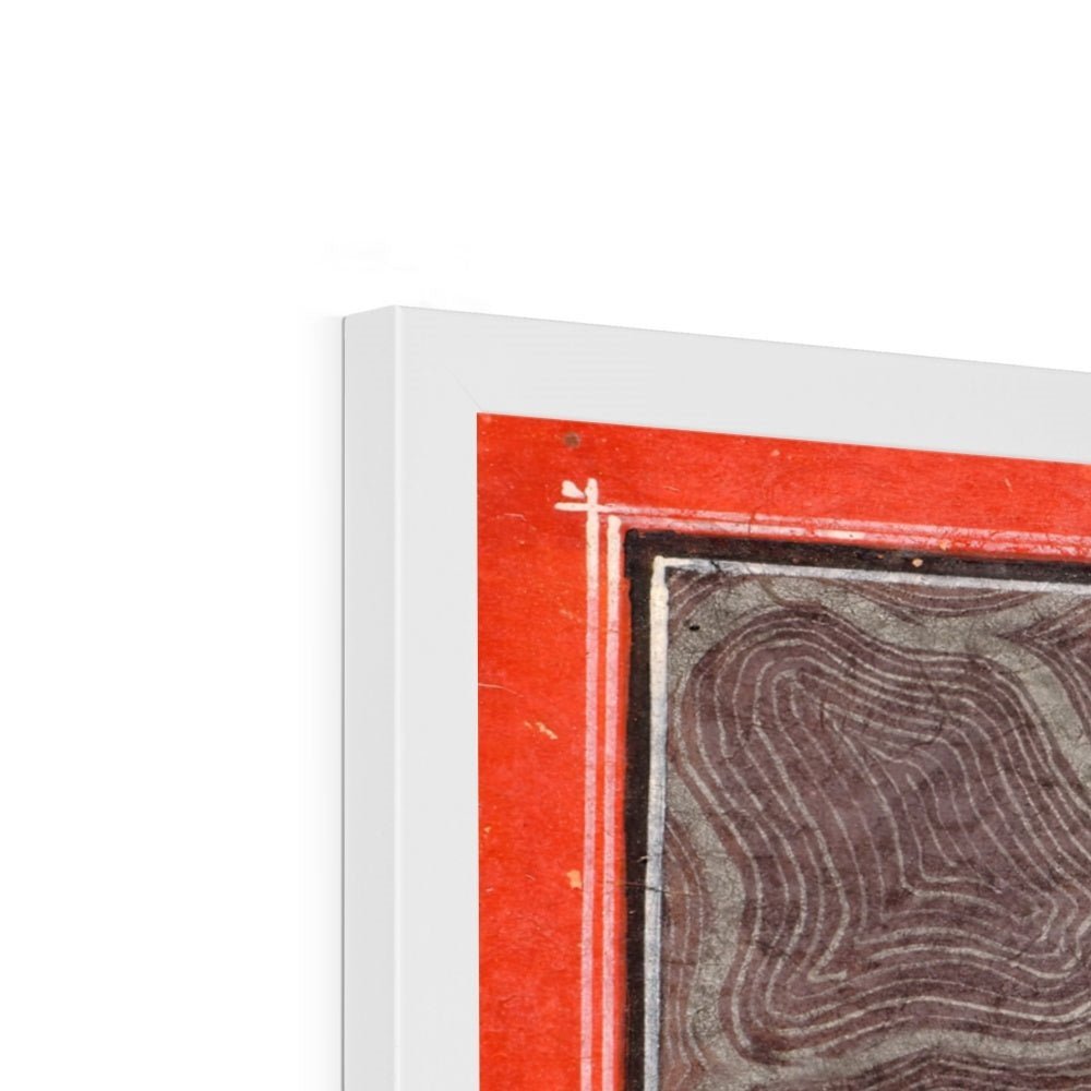 Framed Krishna and Markandeya in the Cosmic Ocean | Vishnu Divine Devotional Indian Hindu Framed Art Print