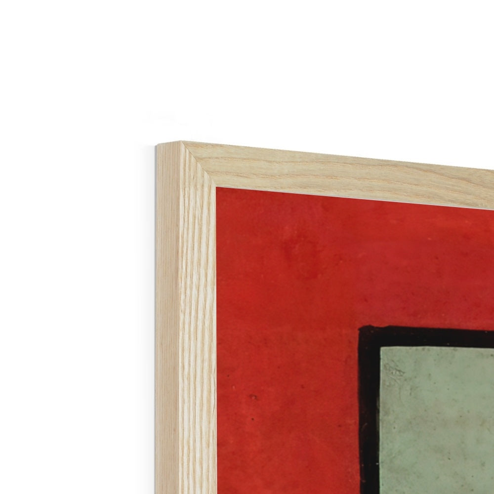 Framed Krishna Riding Garuda | Hindu Indian Mythology | Upanishads, Vedas (Hanuman, Shiva, Lord Vishnu, Kali) Vintage Devotional Framed Art Print