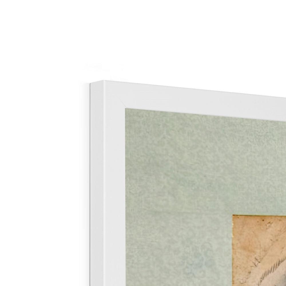 Framed Minhwa Tiger, Leopard Korean Folk Art | Asian Wildlife Nature Jungle | Kid's Room Nursery Framed Art Print