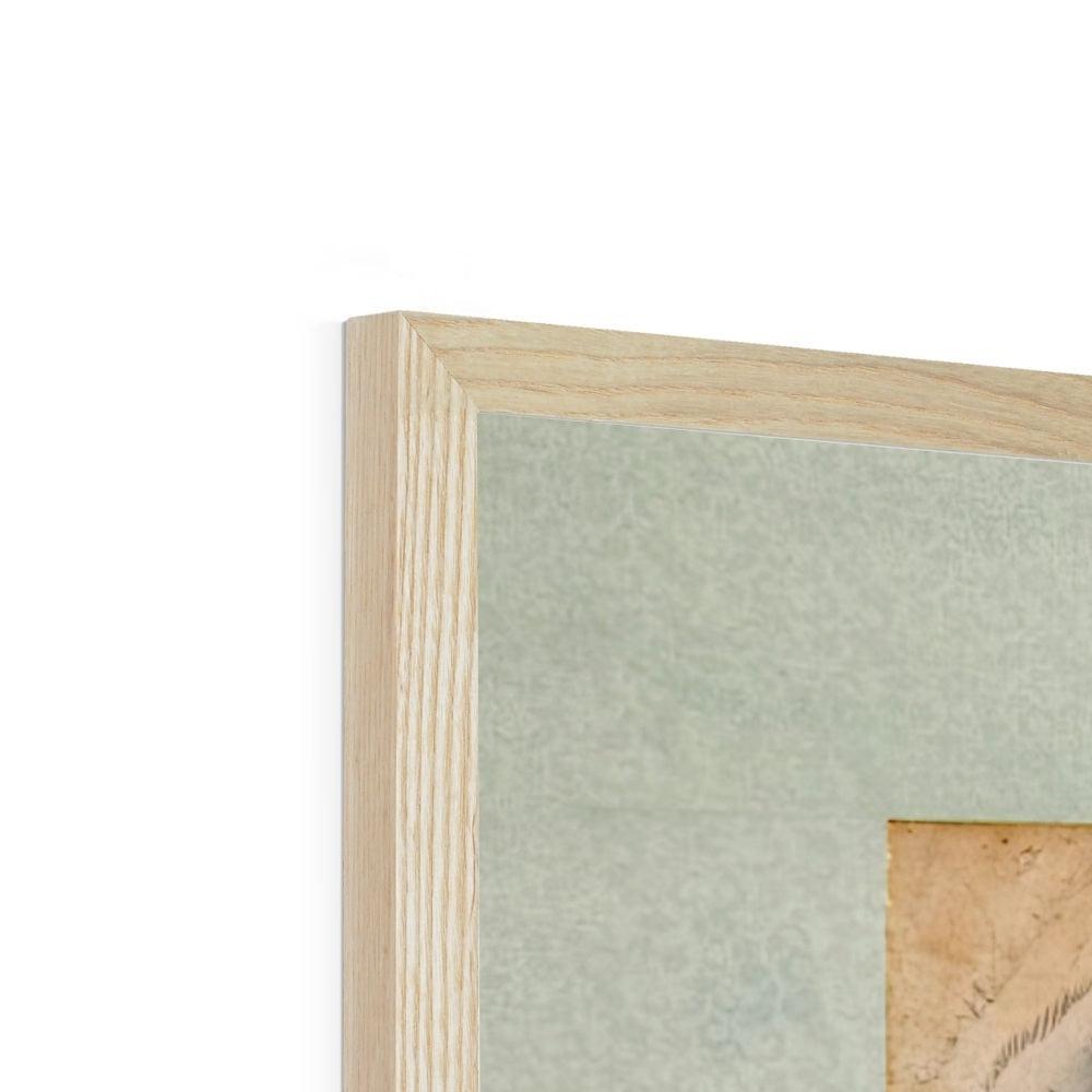 Framed Minhwa Tiger, Leopard Korean Folk Art | Asian Wildlife Nature Jungle | Kid's Room Nursery Framed Art Print