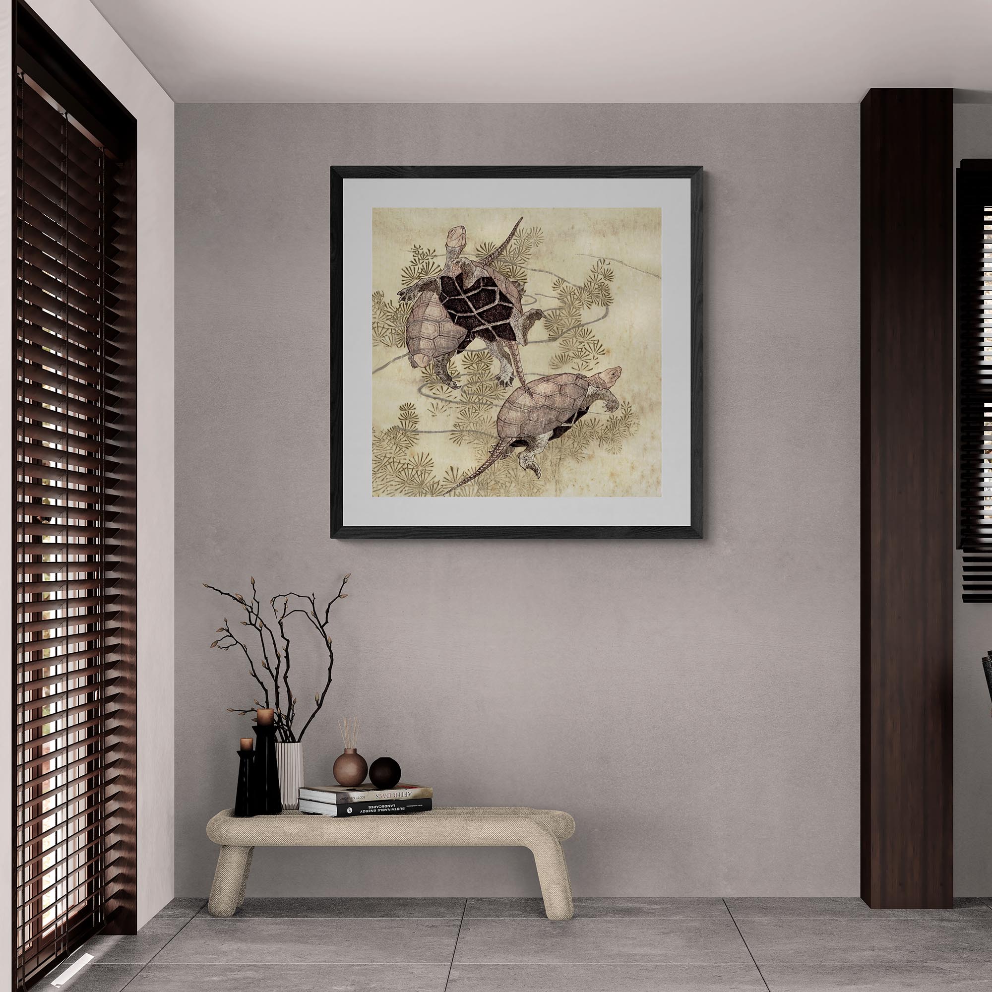 Fine art Sea Turtles Framed & Mounted Print