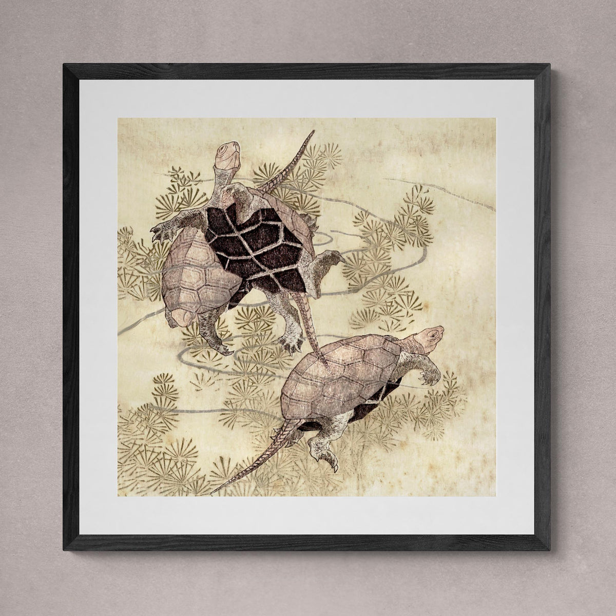 Fine art Sea Turtles Framed &amp; Mounted Print