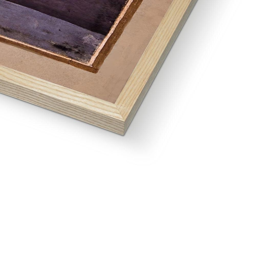 Framed Shiva Seated on a Deer Skin | Hindu Yoga God Meditation | Boho Ethnic Framed Art Print