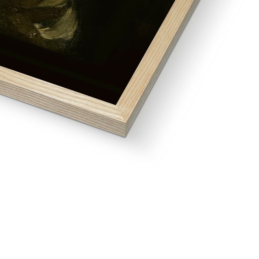 Framed Spliff Skeleton Skull Smoking Cannabis Weed 420, Pot, Herb, Ganja, Marijuana, Stoner, Pothead Van Gogh Weed Framed Print