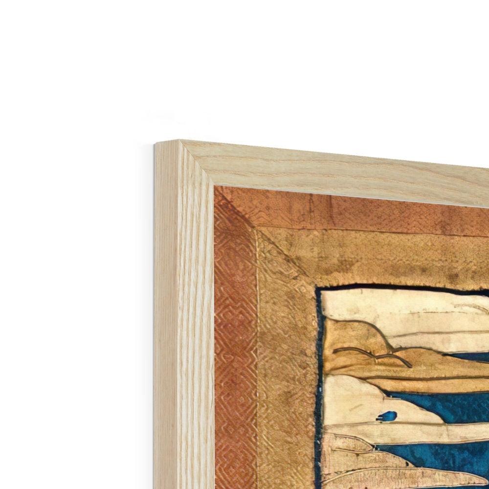 Framed Tibetan Sacred Feminist Dakini, Yogini | Thangka of Longevity and Healing | Buddhist Deity Framed Art Print