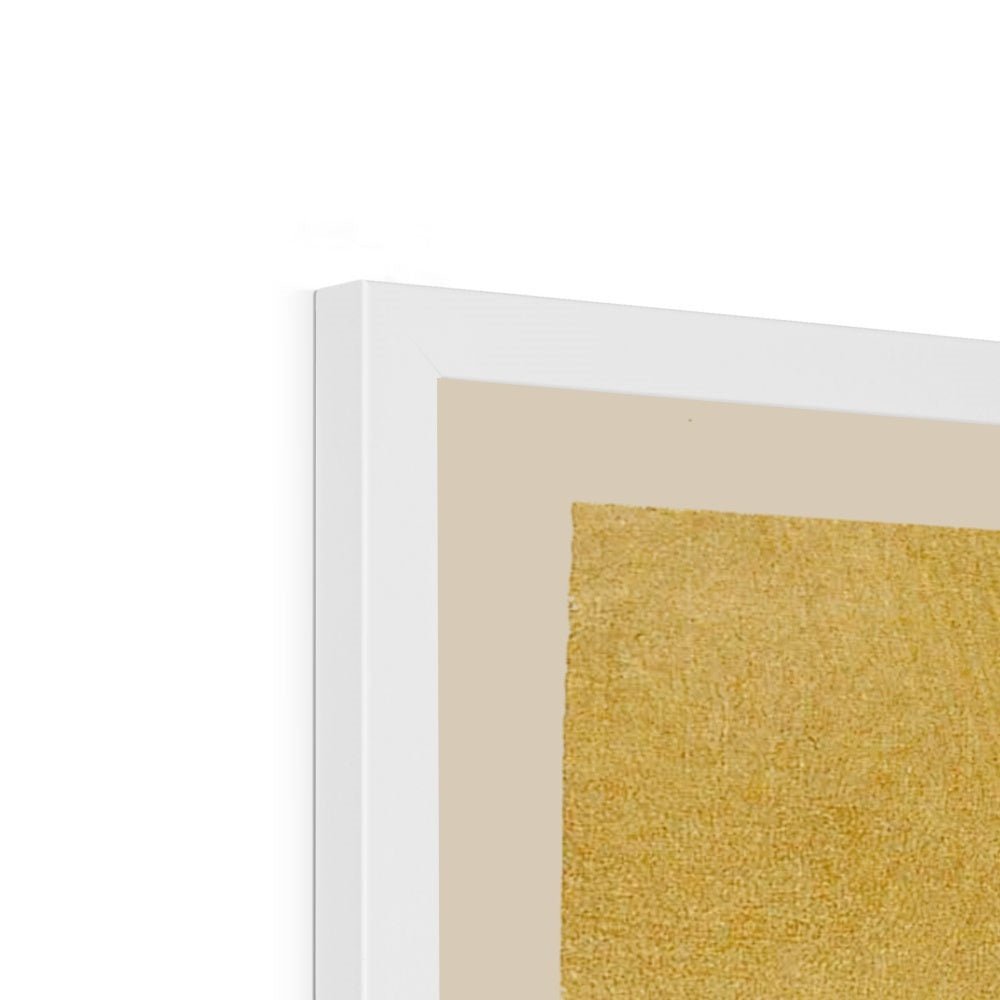 Freaky Tiger and Magpie: Korean 19th-Century Minhwa Folk Painting | Vintage Bird Cute Funny Kawaii Gift | Lion Leopard Poster Framed Print