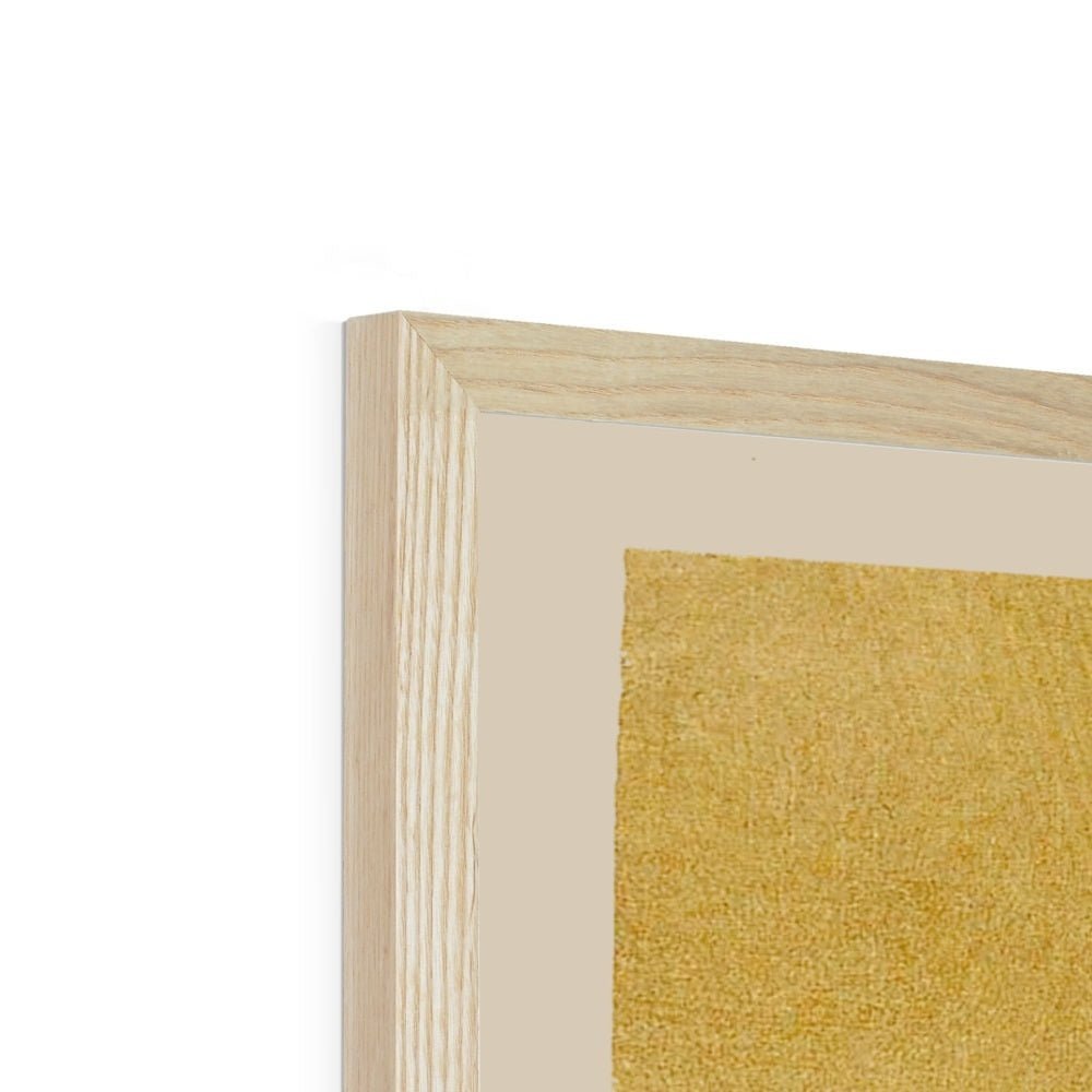 Freaky Tiger and Magpie: Korean 19th-Century Minhwa Folk Painting | Vintage Bird Cute Funny Kawaii Gift | Lion Leopard Poster Framed Print