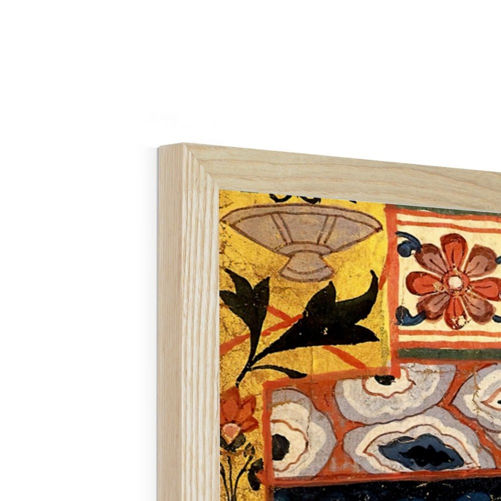 Gazi Pir Crocodile Scroll Ancient Indian Art | Islamic Art, Muslim Art | Antique Sufi Rumi Alligator Vintage Mystic Framed Art Print